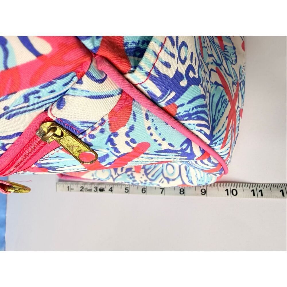 Lilly Pulitzer She She Shells Insulated Cooler Tote Beach Bag Pink Blue 15.5x10x - Picture 14 of 15